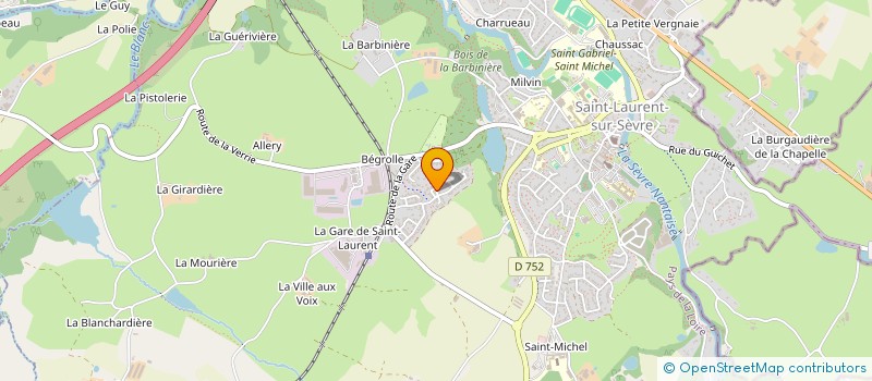 localisation de l'entreprise STCD à SAINT-LAURENT-SUR-SEVRE