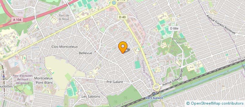 localisation de l'entreprise STCF FERMETURES MENUISERIES à VILLEPINTE