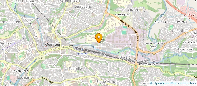 localisation de l'entreprise STCH2  QUIMPER