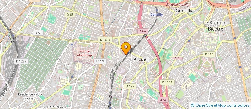 localisation de l'entreprise STCHEPINSKY QUATRE à ARCUEIL