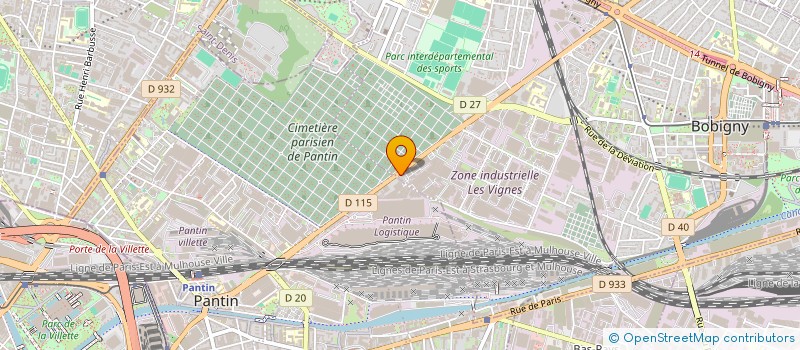 localisation de l'entreprise STCI  BOBIGNY