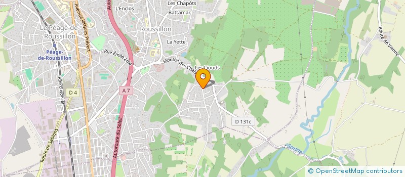 localisation de l'entreprise STCI  ROUSSILLON