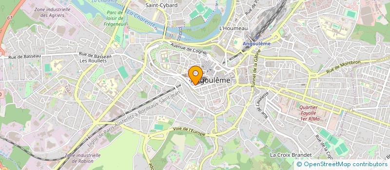 localisation de l'entreprise STCI MONETIQUE CENTRE à ANGOULEME