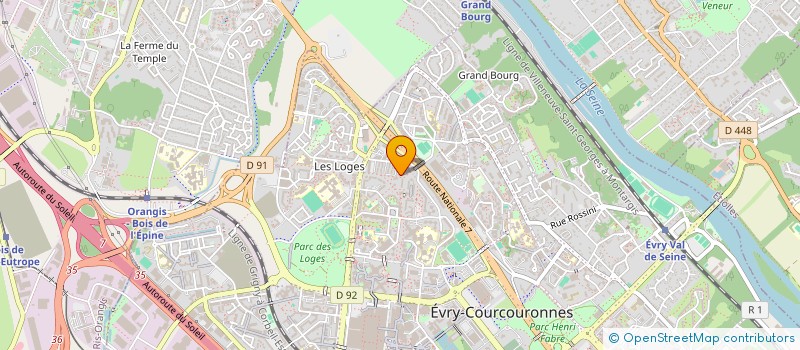 localisation de l'entreprise STCM à EVRY-COURCOURONNES