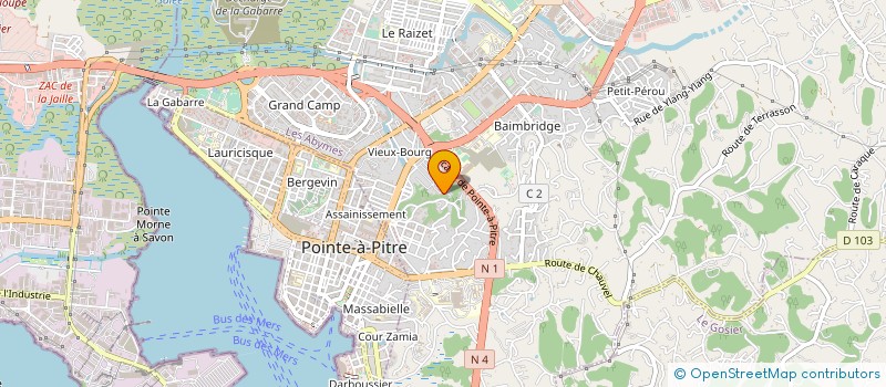 localisation de l'entreprise STCR SERVICES à LES ABYMES