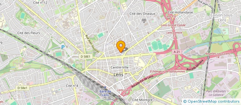 localisation de l'entreprise STCT IMMOBILIER  LENS