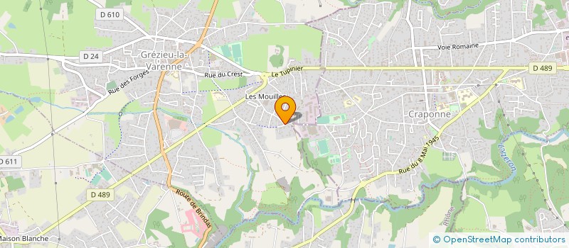 localisation de l'entreprise STD à GREZIEU-LA-VARENNE