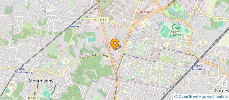 localisation de l'entreprise STD BATIMENT à SARCELLES
