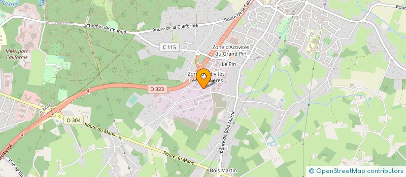 localisation de l'entreprise STDB à CHANGE