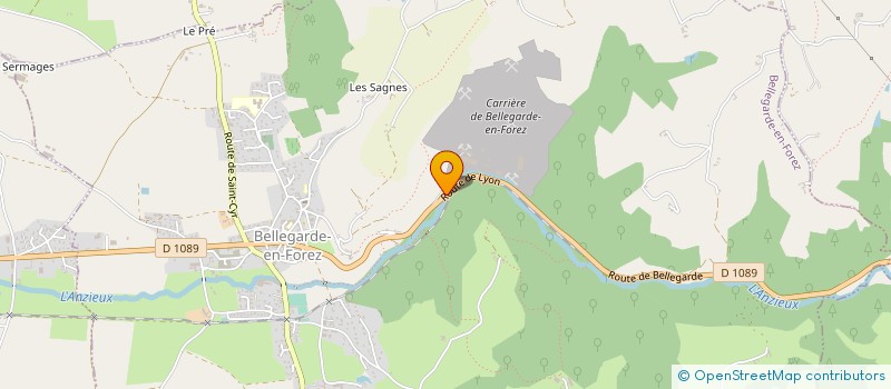 localisation de l'entreprise STDF  BELLEGARDE-EN-FOREZ