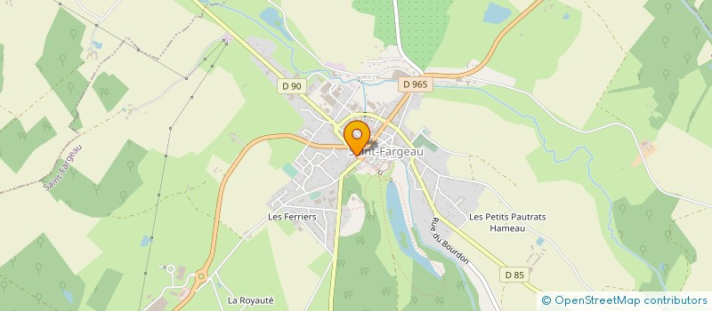 localisation de l'entreprise STDR à SAINT-FARGEAU