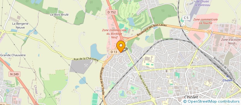 localisation de l'entreprise STE 12 SQUARE D OLYMPIE à CHOLET
