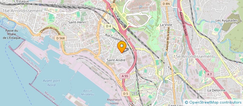 localisation de l'entreprise STE à MARSEILLE 16EME