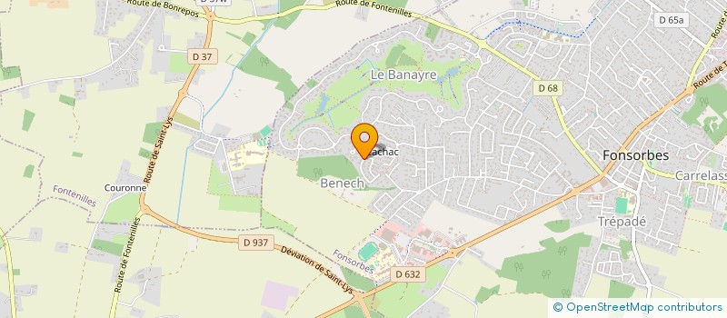 localisation de l'entreprise STE  FONSORBES