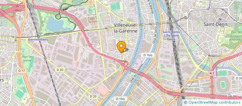 localisation de l'entreprise STE 92  VILLENEUVE-LA-GARENNE