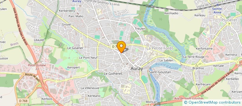 localisation de l'entreprise STE A.M.G.O à AURAY