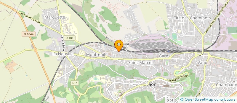 localisation de l'entreprise STE A.T.A à LAON