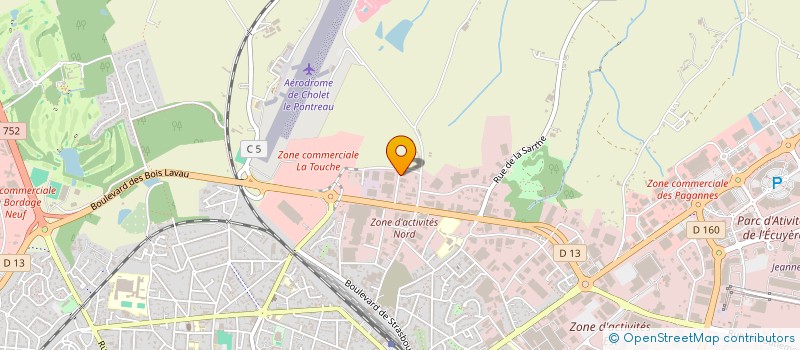 localisation de l'entreprise STE AFFUTAGE OUTILLAGE SERVICE à CHOLET