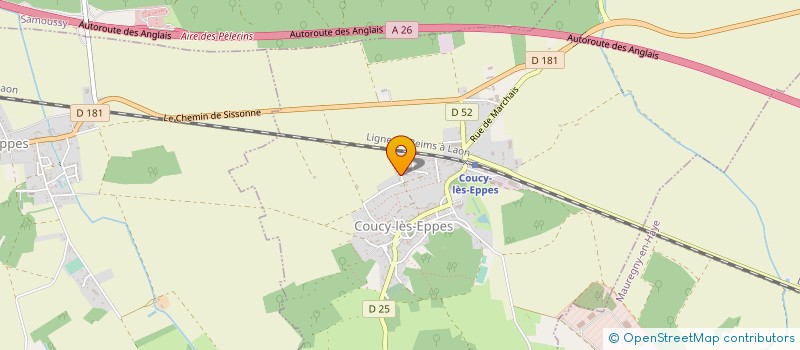 localisation de l'entreprise STE AGRI SERVICE DU LAONNOIS  MONCEAU-LE-WAAST