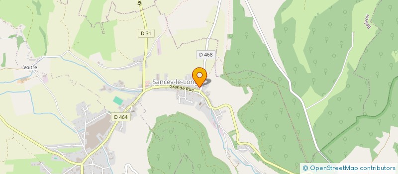 localisation de l'entreprise STE AGRICOLE FRUITIERES VALLON DE SANCEY  SANCEY