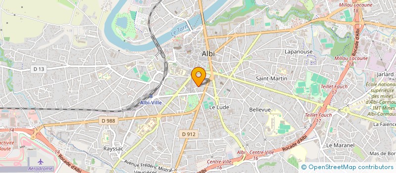 localisation de l'entreprise STE ALGAROU à ALBI