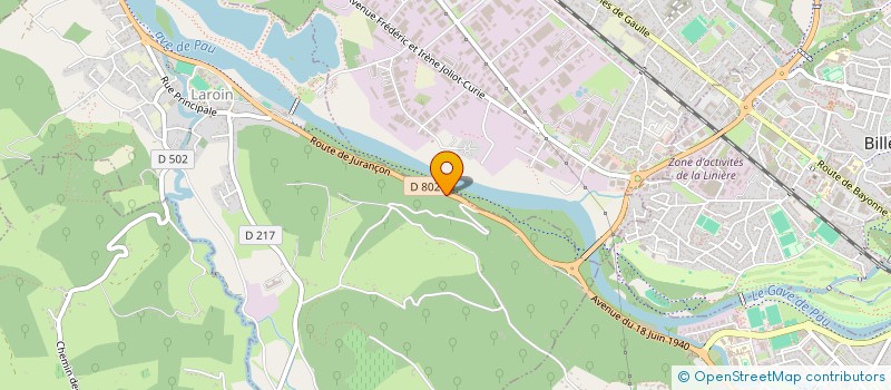 localisation de l'entreprise STE ALUMINIUM HABITAT  LAROIN