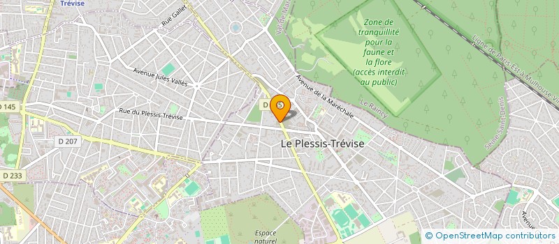 localisation de l'entreprise STE AMB FITNESS à LE PLESSIS-TREVISE