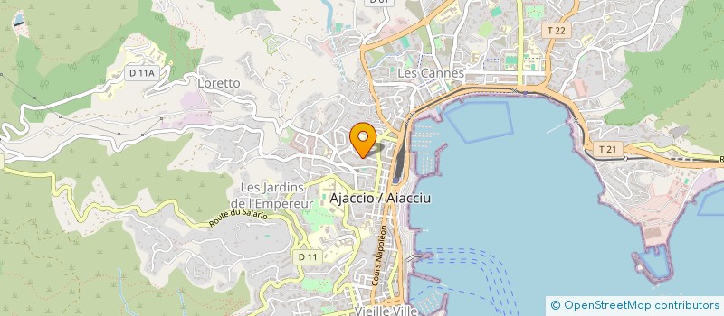 localisation de l'entreprise STE AMENAGT ET DECORATION D'INTERIEUR à AJACCIO