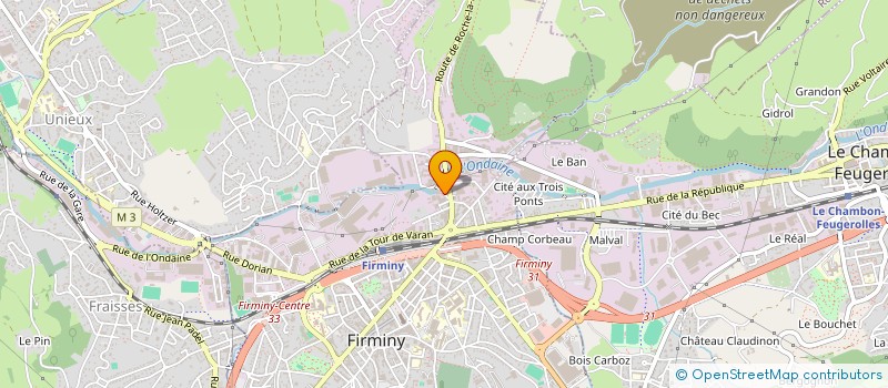 localisation de l'entreprise STE ANCIENS ETS BERTOLETTI à FIRMINY