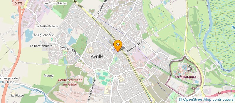 localisation de l'entreprise STE ANGEVINE DES AMIS DES OISEAUX  AVRILLE