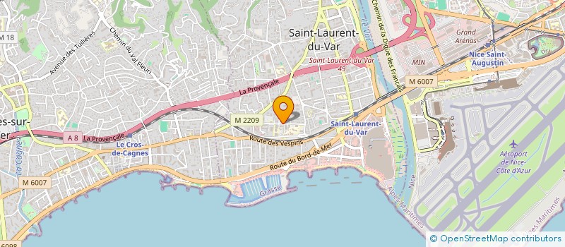 localisation de l'entreprise STE ANNE FLO  SAINT-LAURENT-DU-VAR
