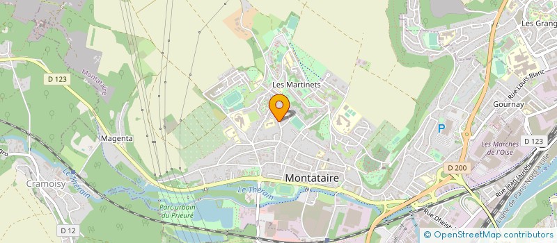 localisation de l'entreprise STE APPLIC PEINT REVET SAPRO  MONTATAIRE