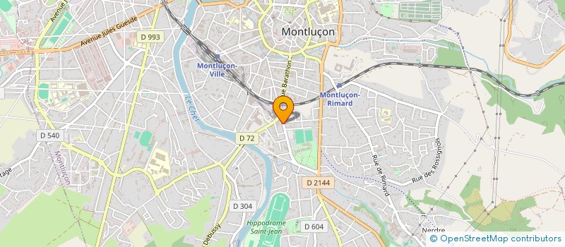 localisation de l'entreprise STE APPLICATION PLATR PEINTURE à MONTLUCON