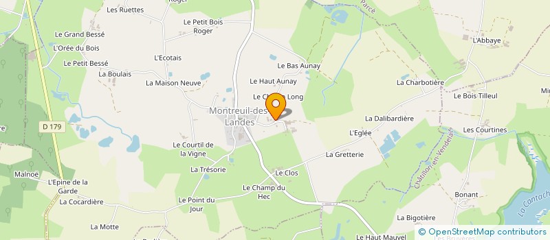 localisation de l'entreprise STE APTESIENNE TRAITEMENT INFORMATIQUE à MONTREUIL-DES-LANDES