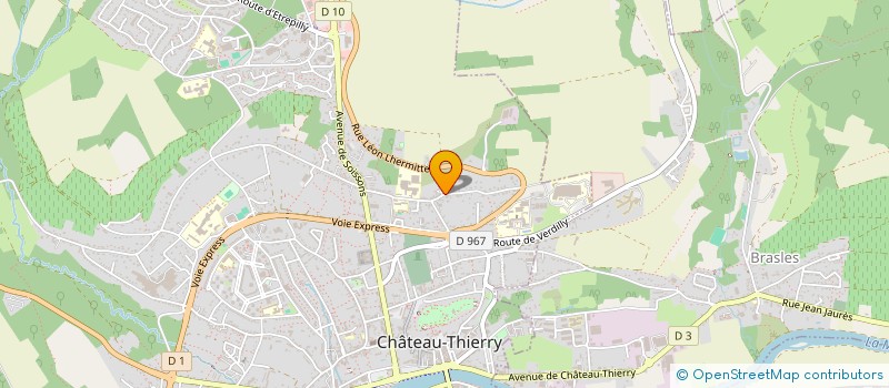 localisation de l'entreprise STE ARAUJO FRERES à CHATEAU-THIERRY