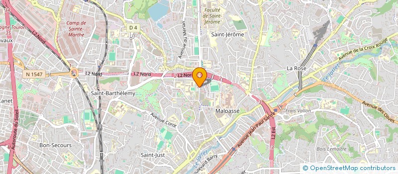 localisation de l'entreprise STE ARFLONE AMBULANCES à MARSEILLE