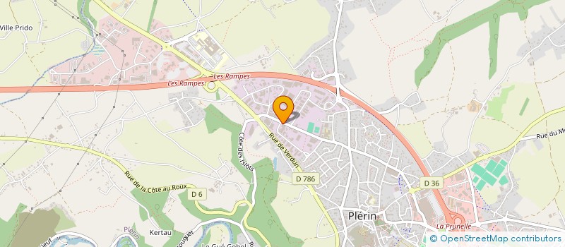 localisation de l'entreprise STE ARMORICAINE MONTAGE TERTIAIRE IND à PLERIN