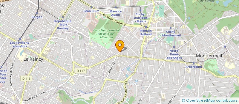 localisation de l'entreprise STE ART à CLICHY-SOUS-BOIS