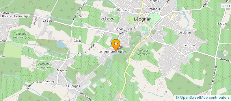 localisation de l'entreprise STE ARTISANALE ARONDEL à LEOGNAN