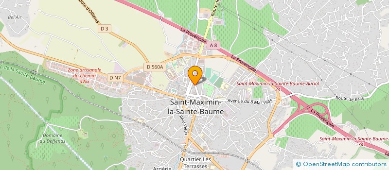 localisation de l'entreprise STE ARTISANALE D EXP DES ETS LAROSE JEAN & FILS à SAINT-MAXIMIN-LA-SAINTE-BAUME