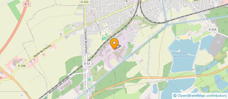 localisation de l'entreprise STE ASSAINISSEMENT VIDANGE ENVIRONNERMEN à TERGNIER
