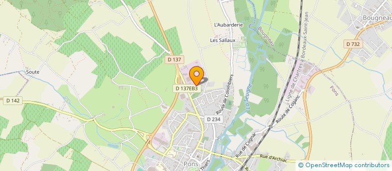 localisation de l'entreprise STE ASSISTA TECHN FACTUR ORGUE à PONS