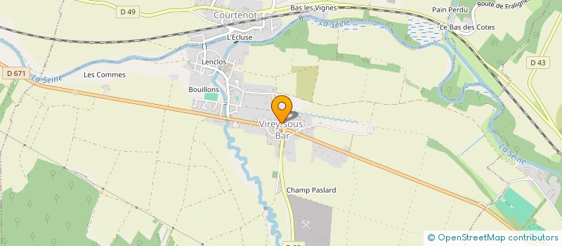 localisation de l'entreprise STE AUBOISE JEUX AUTOMATIQUES à VIREY-SOUS-BAR