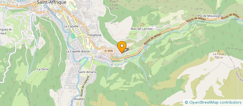 localisation de l'entreprise STE AUDIO à SAINT-AFFRIQUE