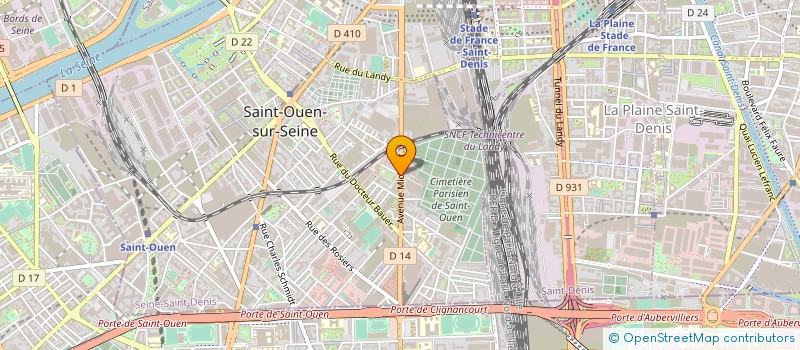 localisation de l'entreprise STE AULNAY VENTE REPRESENT IND à SAINT-OUEN-SUR-SEINE