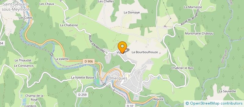 localisation de l'entreprise STE AUXILIAIRE DE TRAVAUX PUBLICS à OLLIERGUES