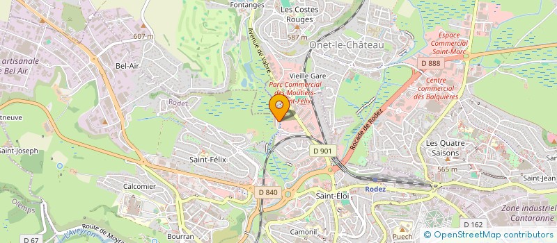 localisation de l'entreprise STE AVEYRONNAISE MATER AGRIC  RODEZ