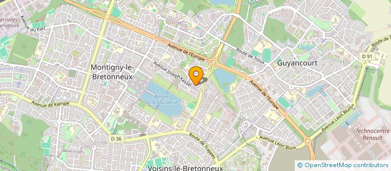 localisation de l'entreprise STE AYADAM  MONTIGNY-LE-BRETONNEUX