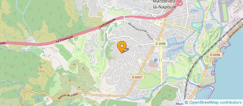 localisation de l'entreprise STE AZUREENNE DE PROMOTION SAPRO  MANDELIEU-LA-NAPOULE