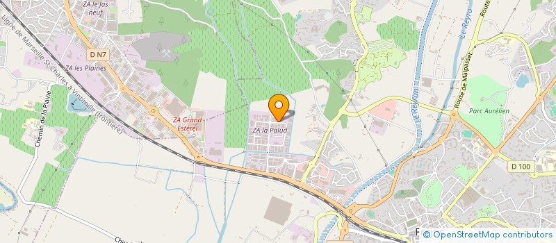 localisation de l'entreprise STE AZUREENNE DE REDISTRIBUTION  FREJUS